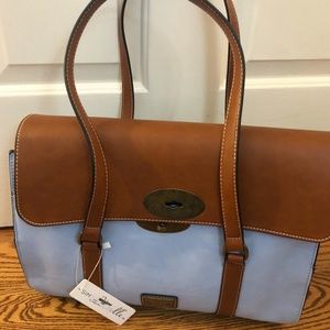 NWT Simply Noelle Blue Shoulder Bag Purse